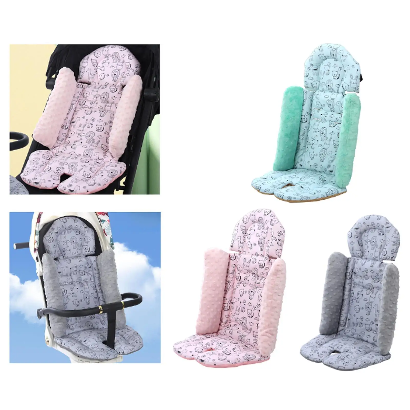 

Baby Cushion Trolley Mattress Universal Anti Slip for Dining Chair Padding Soft