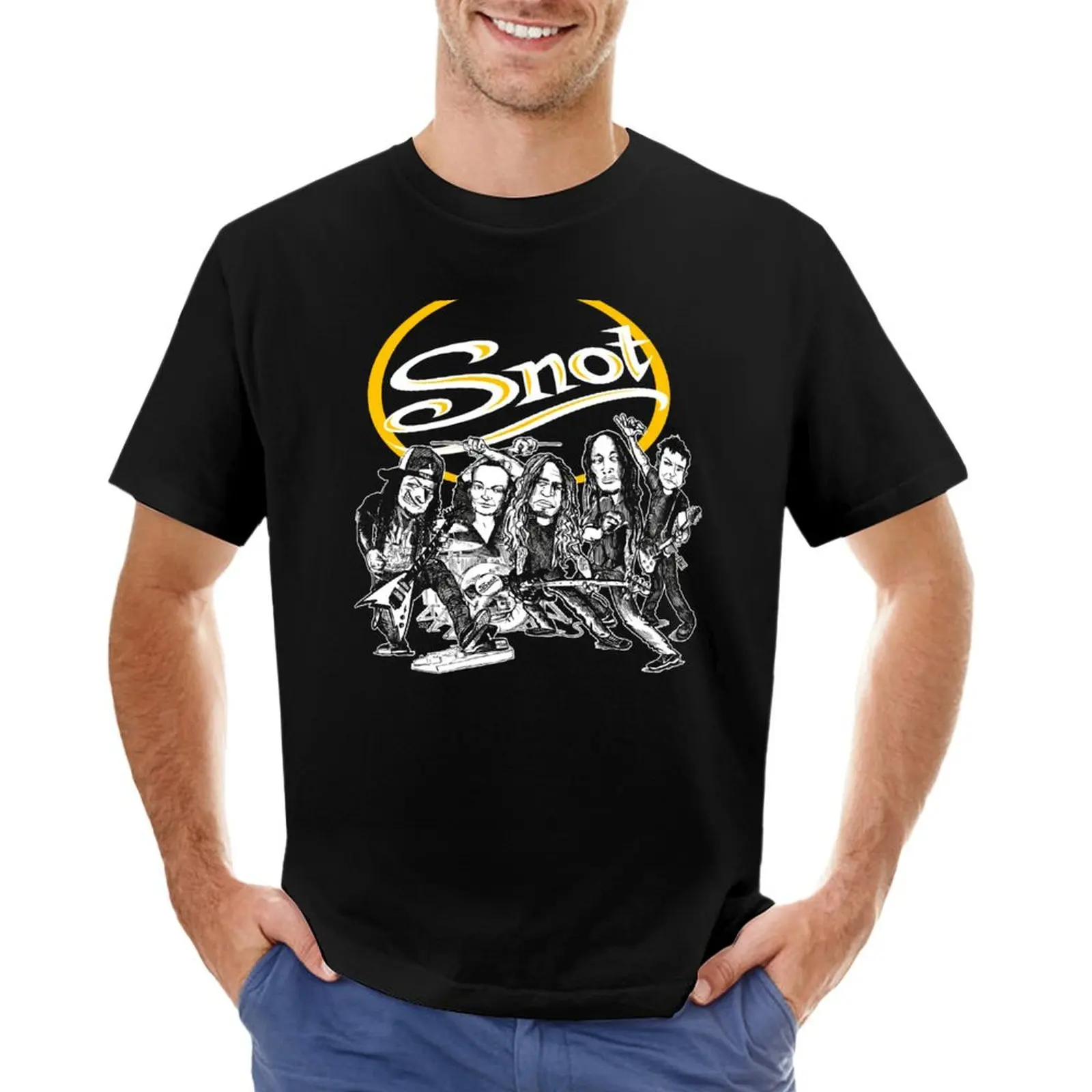 

Футболка SNOT BAND Мужская, эстетическая одежда, мешковатые рубашки