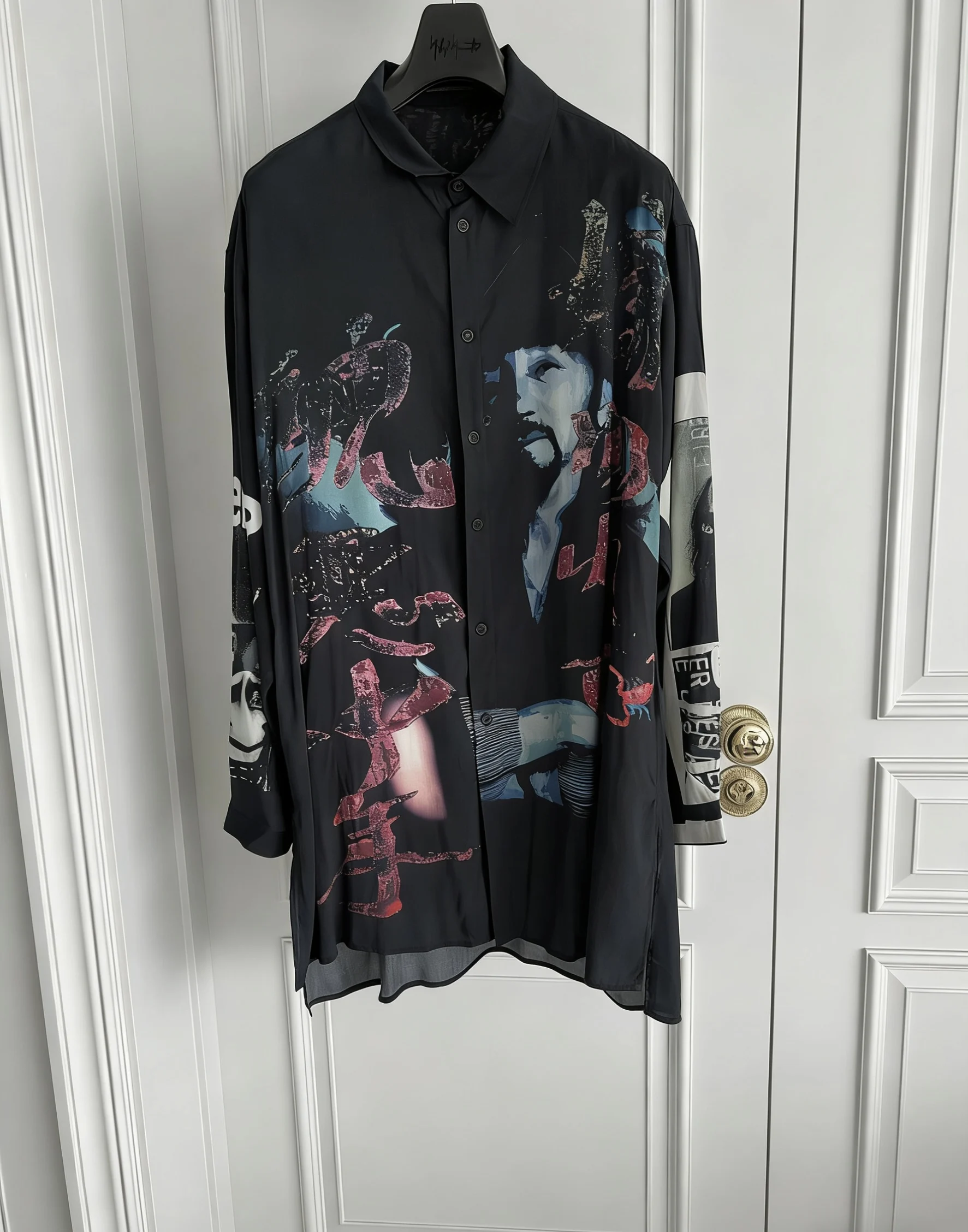 TOP-YAMAMOTO Original Design Yoshi Nightmare Comic Casual  Long Shirt Tokyo