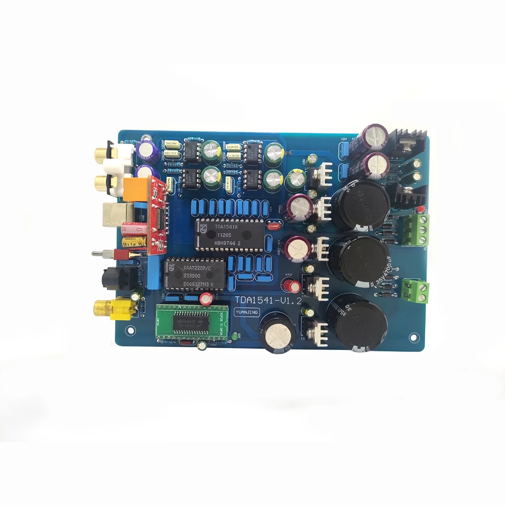 TDA1541+SAA7220+CS8412+NE5534 Fiber Coaxial USB PCM2704 DAC Board AC15-0-15V 10W