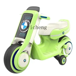 Tqh Children's Electric Motor Boys and Girls Rechargeable Two-Wheel 3-6 Toy Baby Double Seat