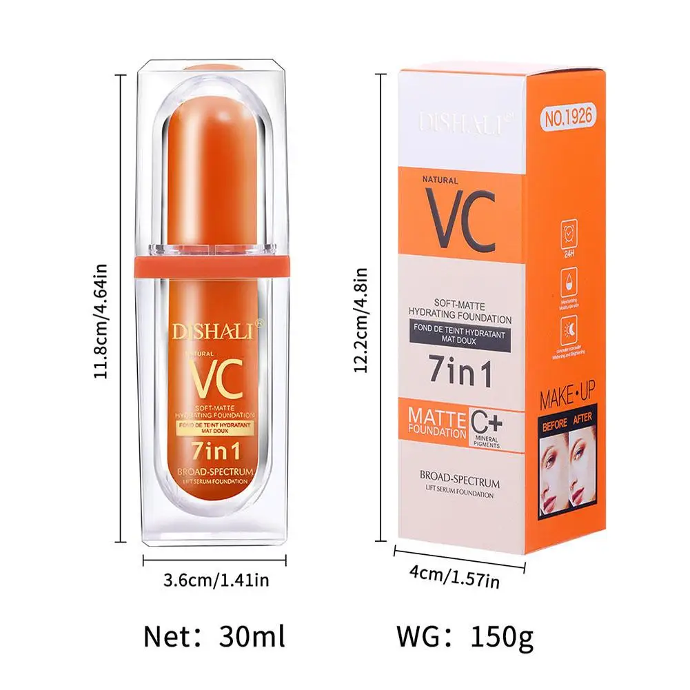 7-IN-1 Vitamin C Face Cream Whitening VC Five Tone Up Moisturizer Anti Aging Pimple Wrinkle Spots Remover Brightening Skin Care