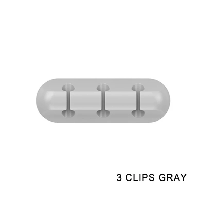 3 Clips Gray