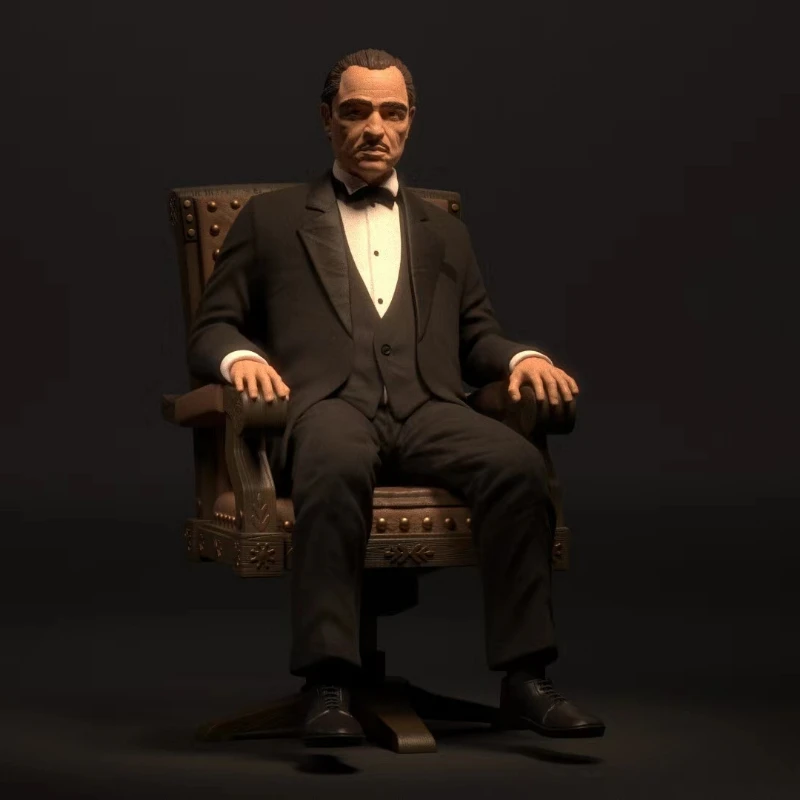 Godfather Resin Figure 1/24 Scale 80mm Overall Height Assembled Model Kit Unassembled and Unpainted Miniatures Dioramas Toy