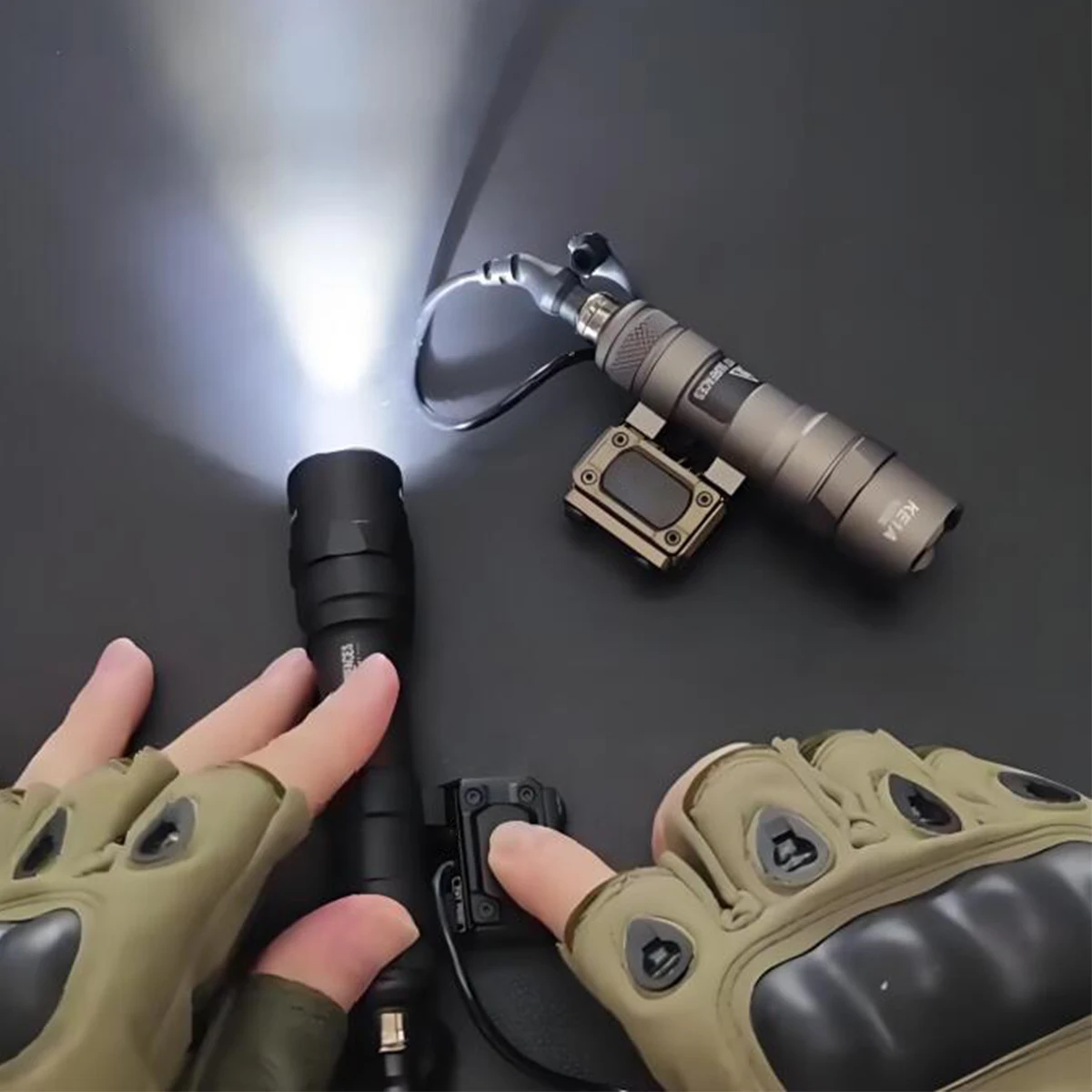 Surefire M300 M600 مصباح يدوي مع وحدة Modbutton لايت مفتاح ضغط 20 مللي متر بندقية السكك الحديدية الادسنس M600C M600B LED كشاف ضوء #2