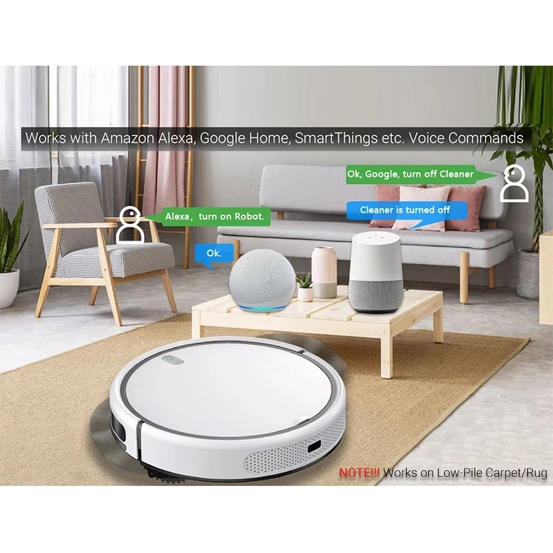 Mi Robot Vacuum Cleaner Auto Reharge APP And Voice Control Sweep and Wet Mopping Floors HEPA Filter Electric Water Tank