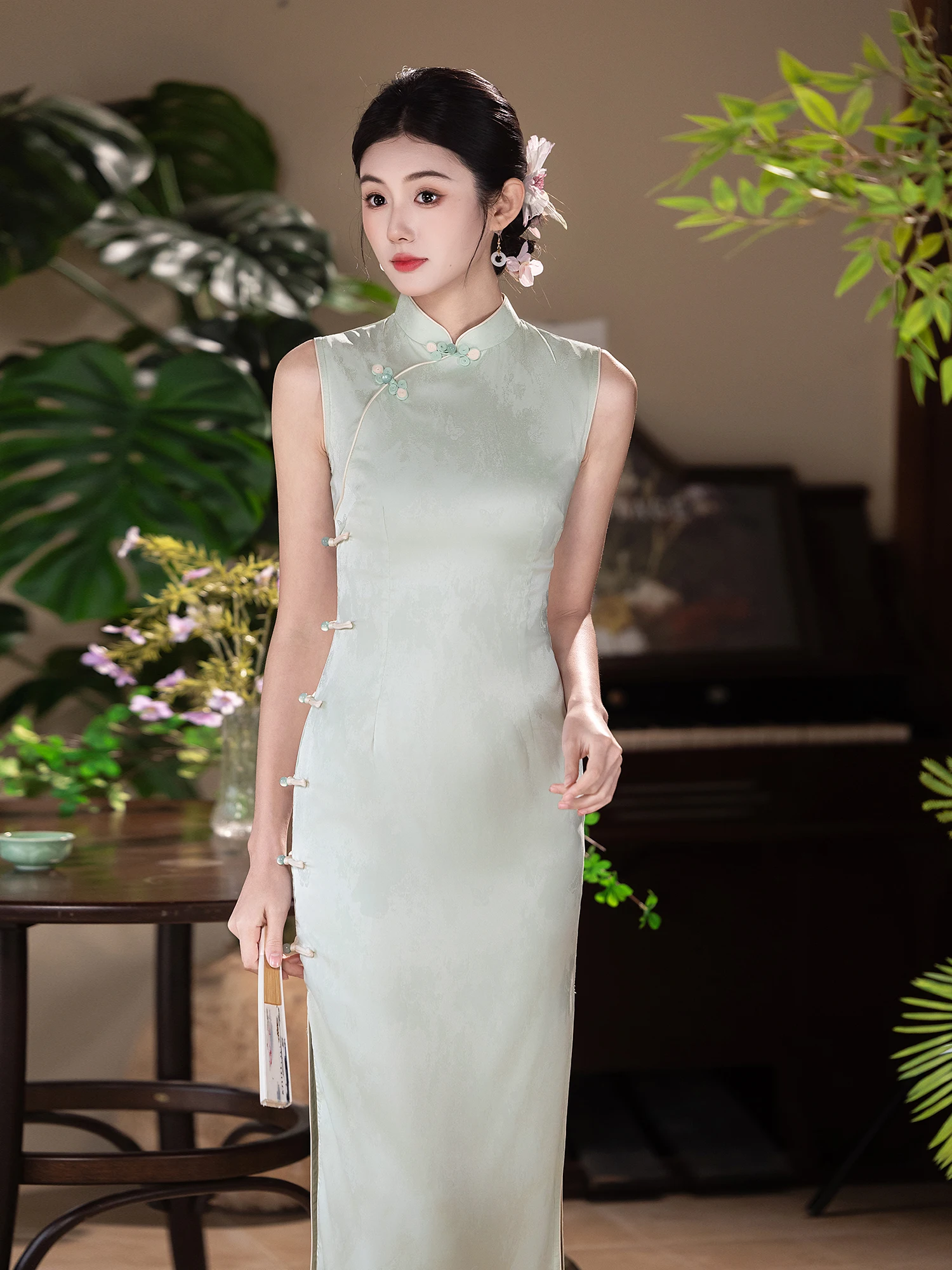 

een Svel 2026 New Women's Summer Chinese Sle Reformed Dr Daily Wear Embroidered High School Entrance Exam