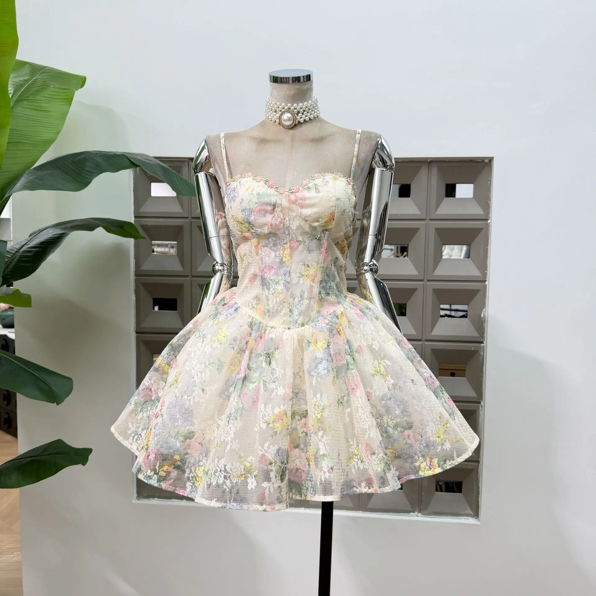 mint green fit and flare dress Ruched Satin Mini Dress in Mint Green - Strapless Corset Style Bodycon Fit  & Flare Cocktail Party Dress for Women main image 1