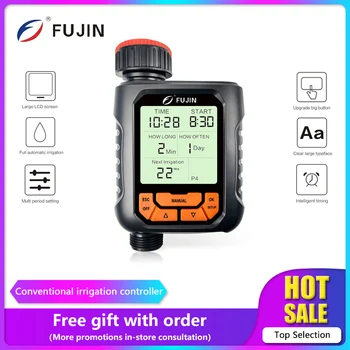 FUJIN irrigation large LCD display water timer home garden irrigation rain timer automatic garden watering tool FJKM006C-1R FUJIN irrigation large LCD display water timer home garden irrigation rain timer automatic garden watering tool FJKM006C-1R