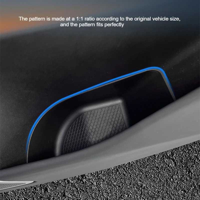Boîte de rangement de porte de voiture en TPE, organisateur de fente de porte de voiture, accessoires de Modification intérieure de rangement pour Xiaopeng Xpeng G9 2023 – 2024