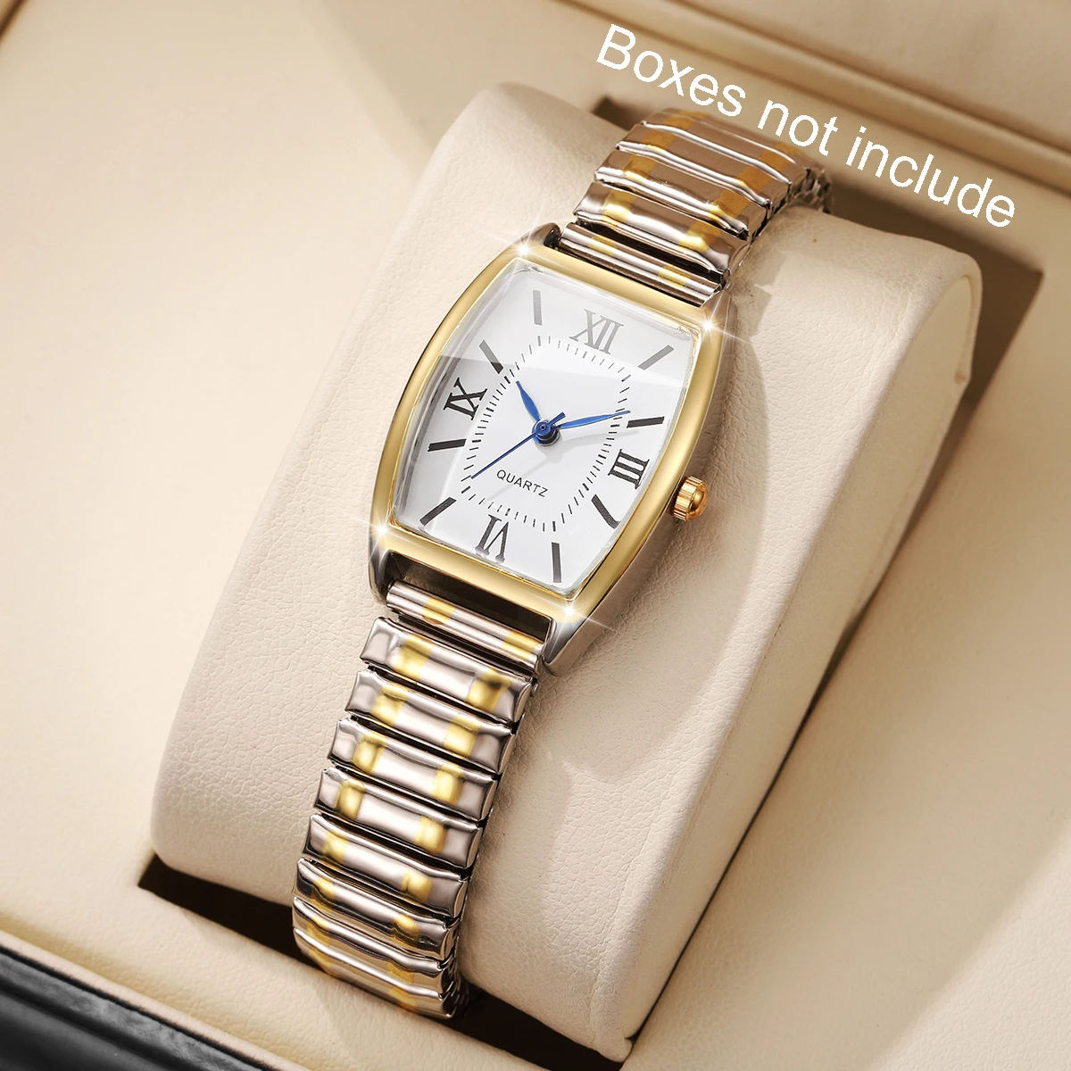 1/3PCS Elegant Elastic Strap Women Watches Set Fashion Roma Dial Ladies Quartz Wristwatches Reloj Mujer Girl Clock (Without Box)