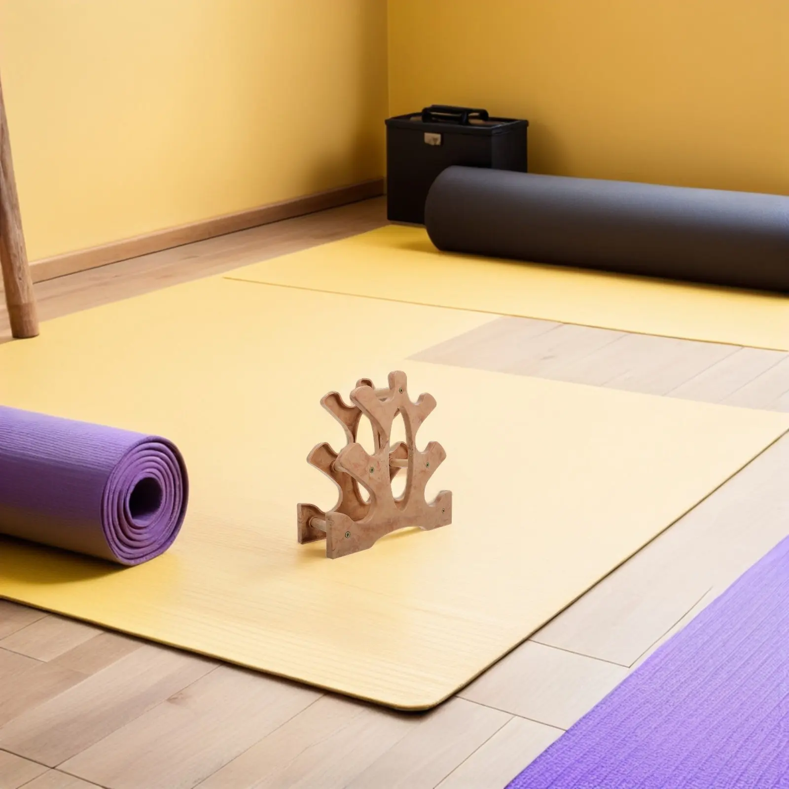 

Набор из 3-х пластиковых 3-ярусных подставок для гантелей, органайзер для домашнего фитнеса и спортзала, держатель для утяжелителей