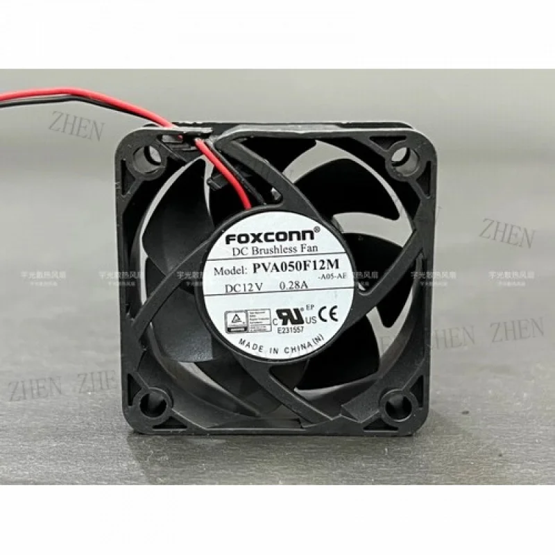 Y 1 Pc. New for  PVA050F12M 5020 DC12V 0.28A 5CM 2-wire high airflow cooling fan