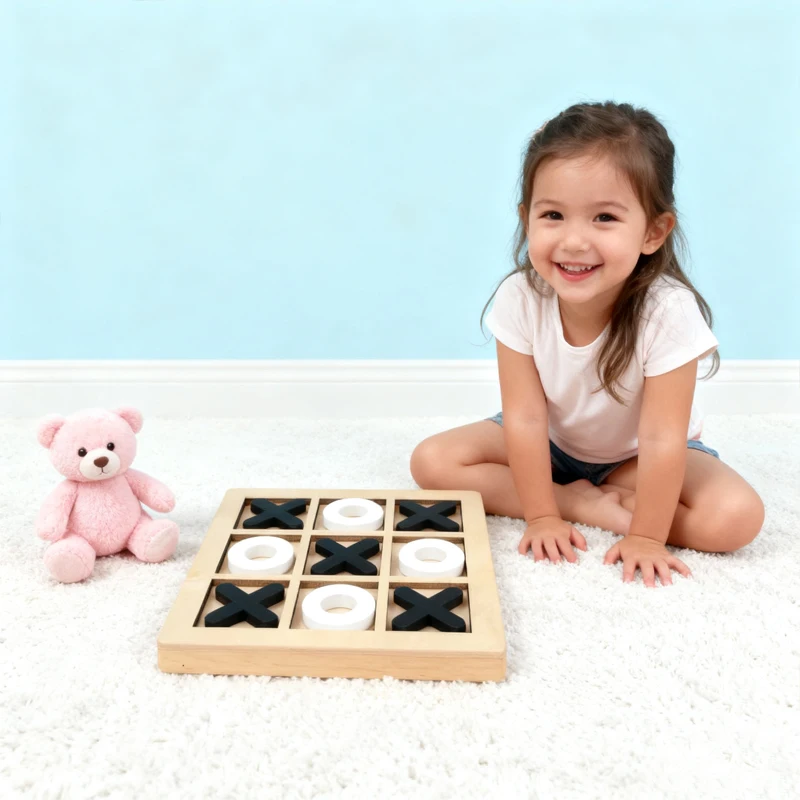 Детская игра Монтессори, развивающие игрушки, деревянная головоломка, тренировка взаимодействия в шахматы, обучение мозга для детей 5 лет