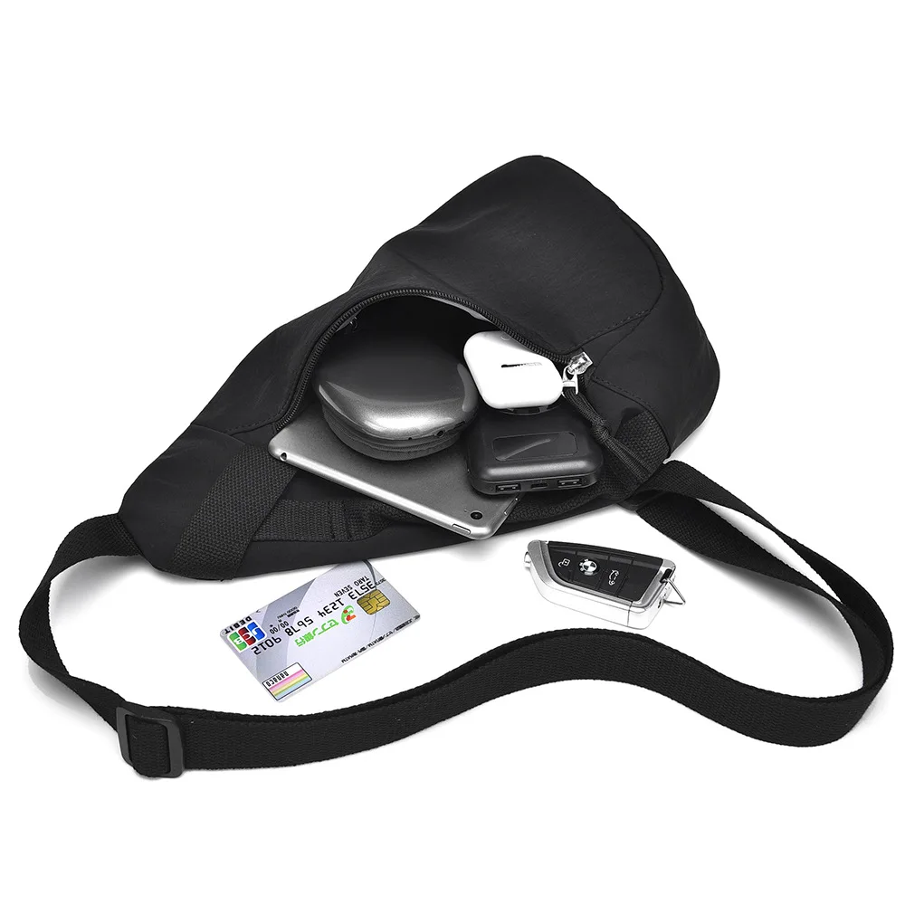 Women Chest Sling Bag, Solid Color Crossbody Messenger Bag, Niche Design Phone Bag for Commute Cycling Travel Shopping Sports