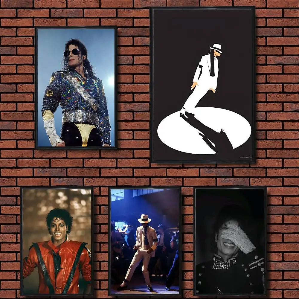 Dance King Michael Jackson MJ High Quality Dorm Living Room Aesthetic Wall Decoration Painting Poster Stickers Gift