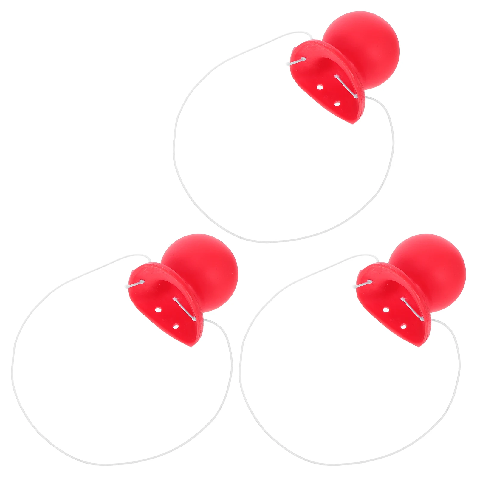 

3pcs Red Latex Clown Nose Honking Rubber Prop For Halloween Carnival Masquerade Party Costume Cosplay Funny Novelty