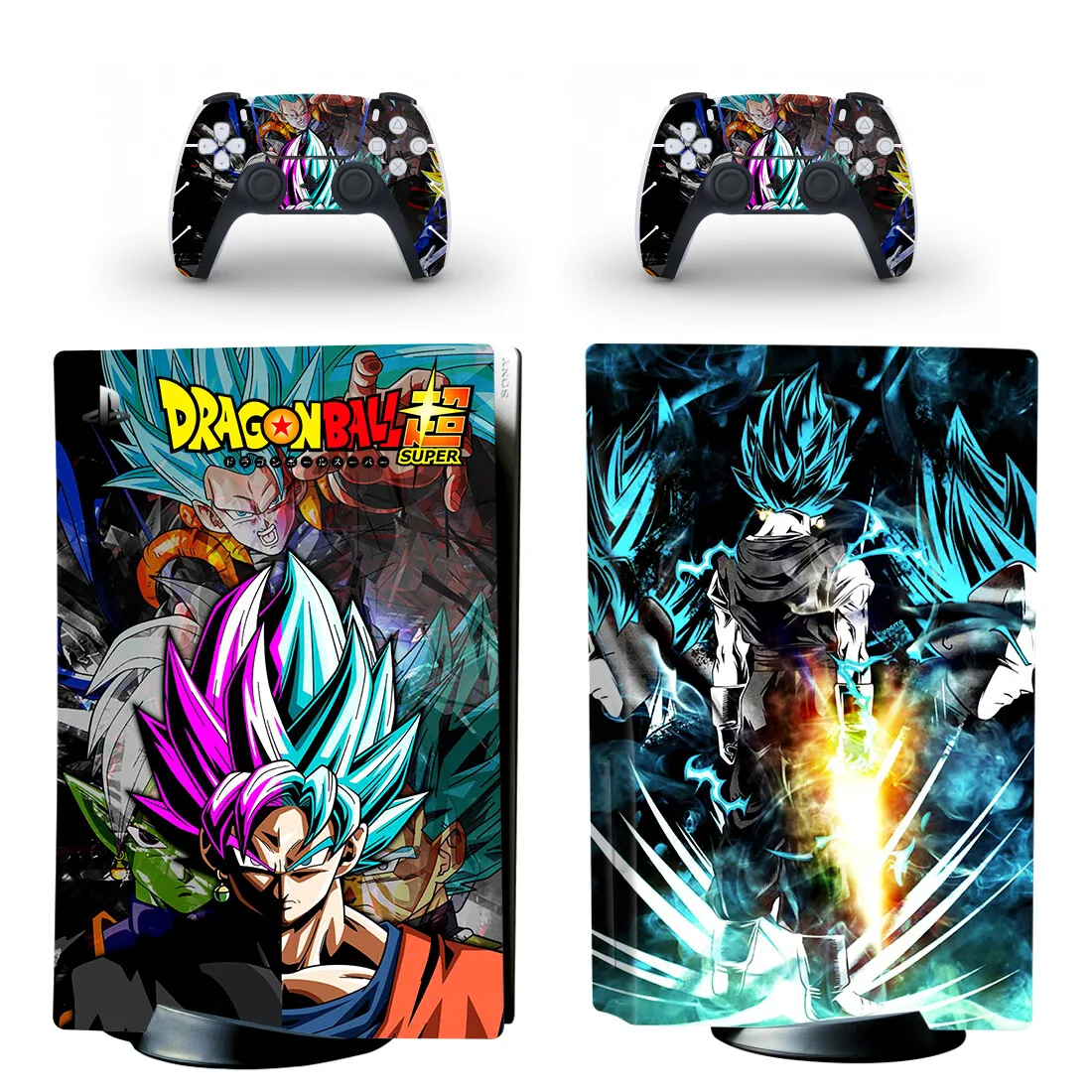 Anime Ultra Instinct Goku PS5 Disc Skin Sticker Decal Cover for Console Controller PS5 Standard Disk Skin Sticker Vinyl