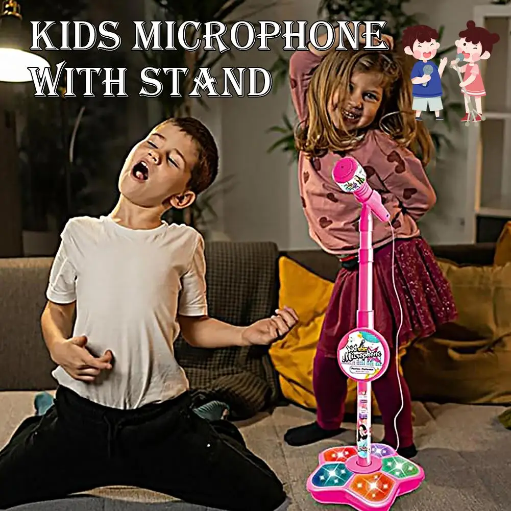 Kids Microphone Stand Toy, Portable Children's Karaoke Electronic, Durable Party Karaoke Microphone Stand, Kids Karaoke Machine