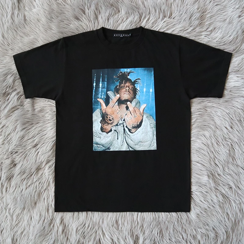 

Re Photo Tee ex T-irt Portrait Image round Ne ort Sve Regular Thin Summer Youth Faion Casual Tee