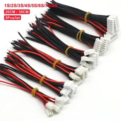 5pcs/lot 1S/2S/3S/4S/5S/6S/8S 22AWG RC Lipo Battery Balance Charger Cable 20/30CM For IMAX B6 B8 Balance Charger RC Model