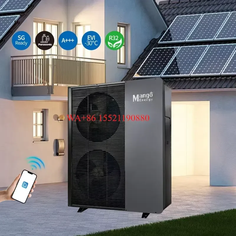 WMWMNU for R32 Solar Air Source Heater Winter Home High COP OEM 10KW 16KW 20KW DC Inverter Air to Water Heat Pump
