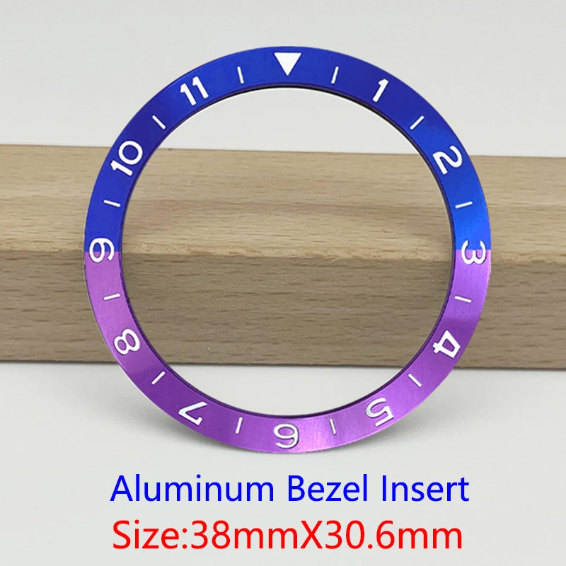 38mmx30.6mm Aluminum Bezel Insert for SKX007 SKX009 SKX011 SKX171 SKX173 SRPD SUB GMT NH35 NH36 Case Bezel Insert Ring