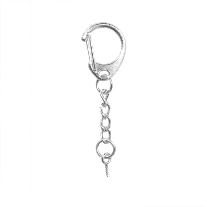 C Shaped Clasps Key Ring Lobster Clasp for DIY Jewelry Making