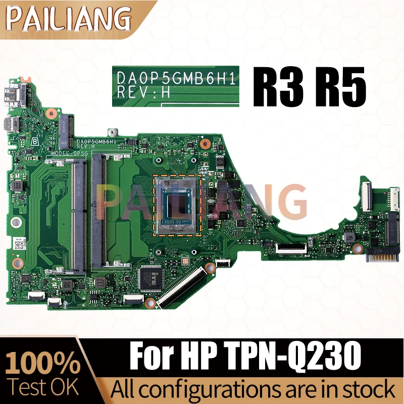 DA0P5GMB6H1 For HP TPN-Q230 Laptop Motherboard R3-00085 R5-00084 CPU Notebook Mainboard Full Tested