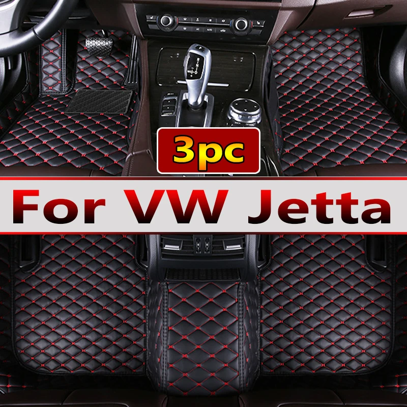 

Leather Car Floor Mats For VW Volkswagen Jetta Vento A7 2019 2020 2021 2022 2023 Leather Car Matt Interior Parts Car Accessories