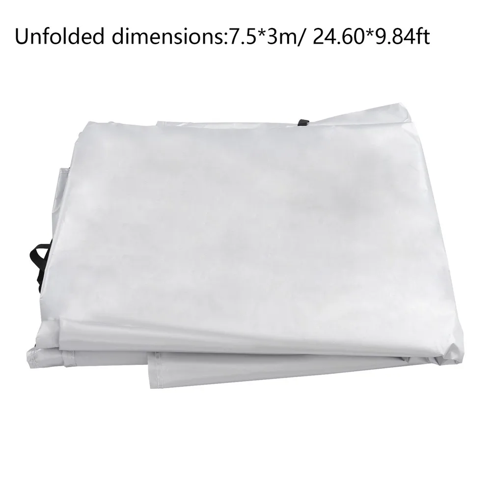 

Современный серебряный чехол на крышу автофургона, водонепроницаемый чехол на крышу кемпера, защитный чехол на крышу