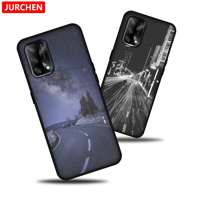 JURCHEN Custom Phone Case For OPPO F19S Fashion Cute Cartoon Dog Pattern For OPPO F19S CPH2219 CPH2223 Thin Back Silicone Cover