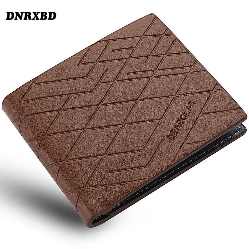 

New Men's Short Wallet Small Money Purses Luxury Billfold Credit Card/ID Holders Men's Wallet Trend Card Purse billetera hombre