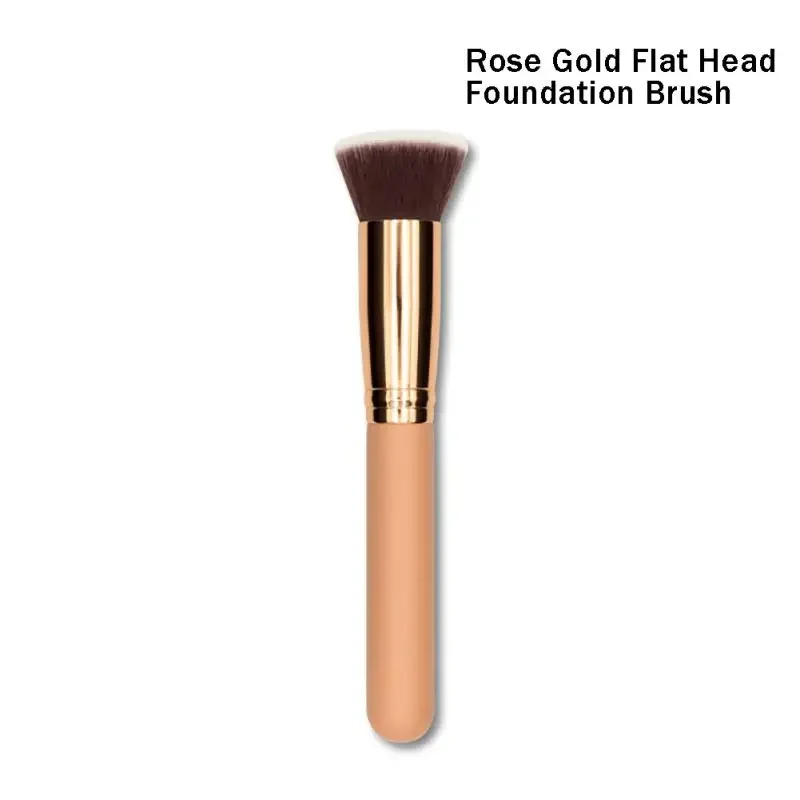 1PCS Makeup Brushes Flat Kabuki Foundation Brush for Liquid Cream Powder Contour Blending Large Face Repair Beauty Tools