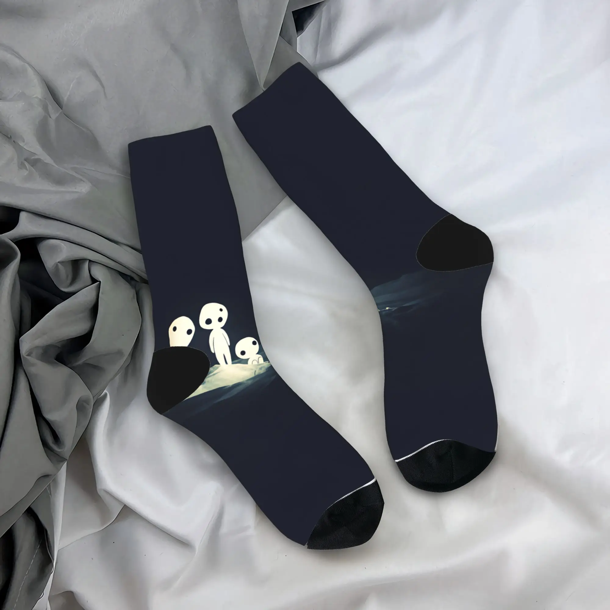 Adults Men Socks Soot Sprites M-Mononoked  Stockings Anti-Slip High Quality Socks Autumn Elegant Design Outdoor Sports Socks