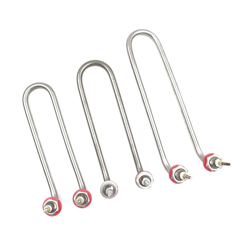 SUS304 220v U Type Immersion Heater Tube Electric Tubular Heater Heating Element 1.5KW/2KW/3KW