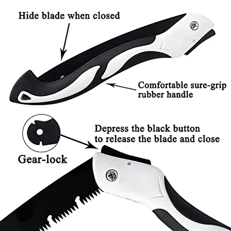 180/210/250Saw blade Wood Folding Saw Mini Portable Home Manual Hand Saw For Pruning Trees Trimming Branches Garden Tool Unility