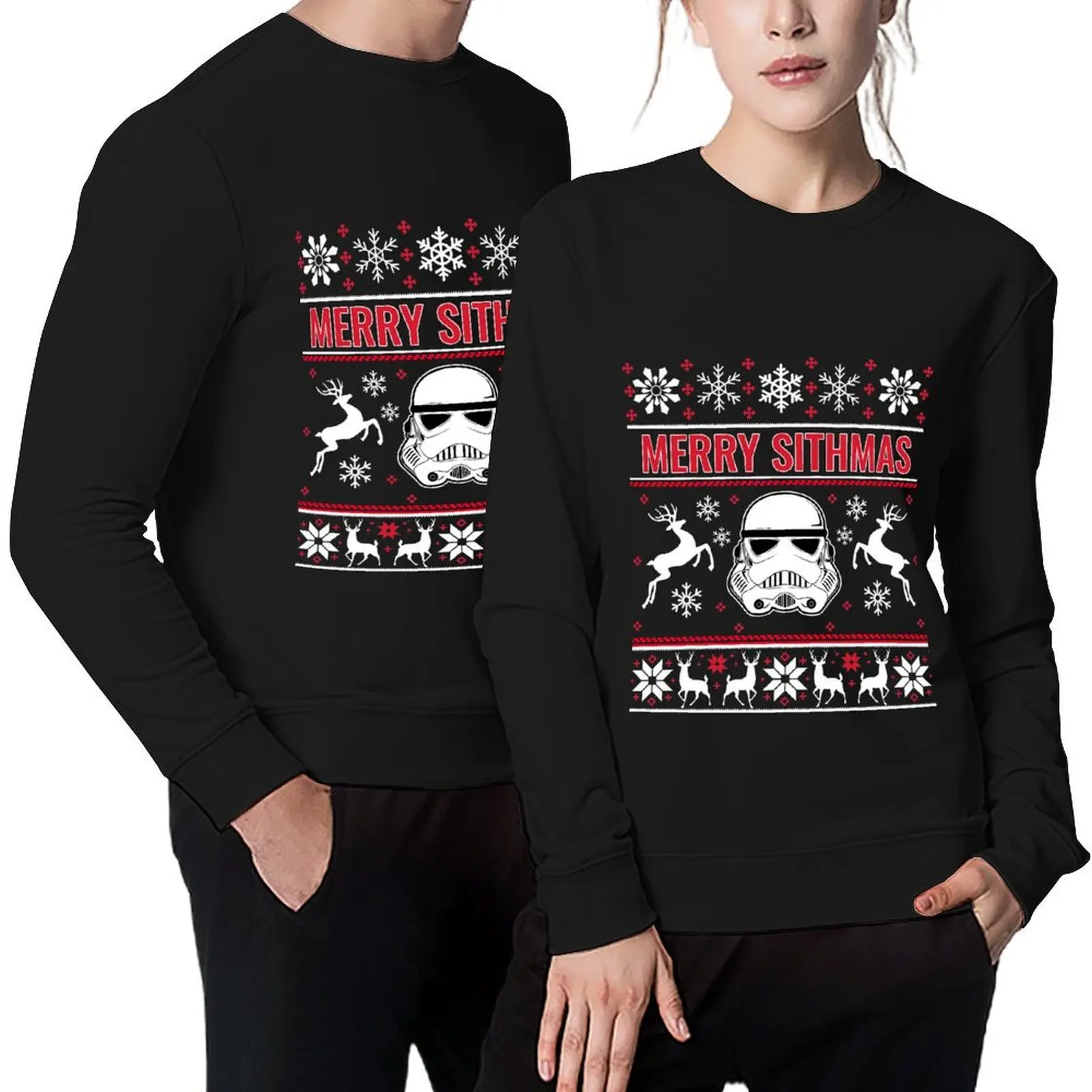 

Merry Sithmas Ugly Christmas Sweater Pullover autumn clothes men's sweat-shirt men's clothing sweatshirt