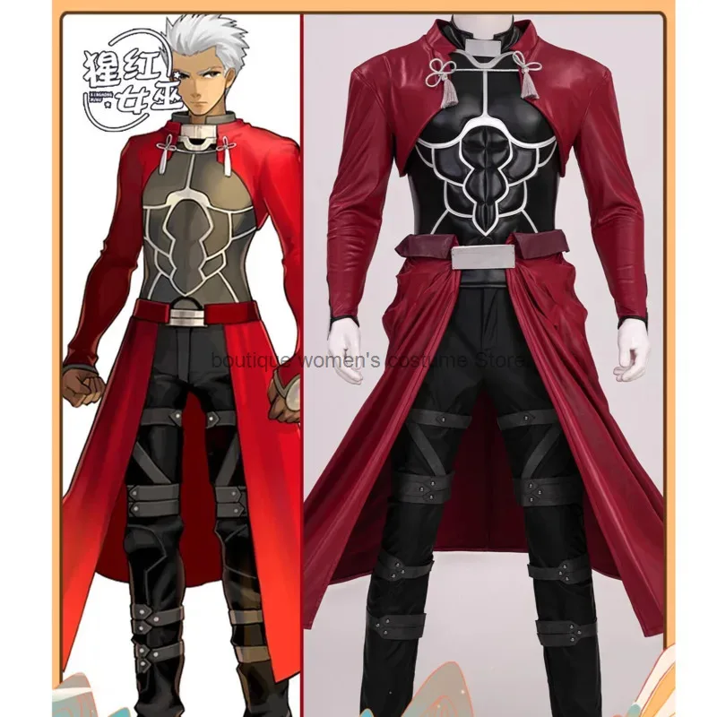 

Halloween Cosplay Game Same Fate Emiya Rider Cosplay Costume Red A Anime Two-Dimensional Full Set Men Fashion Game Suit