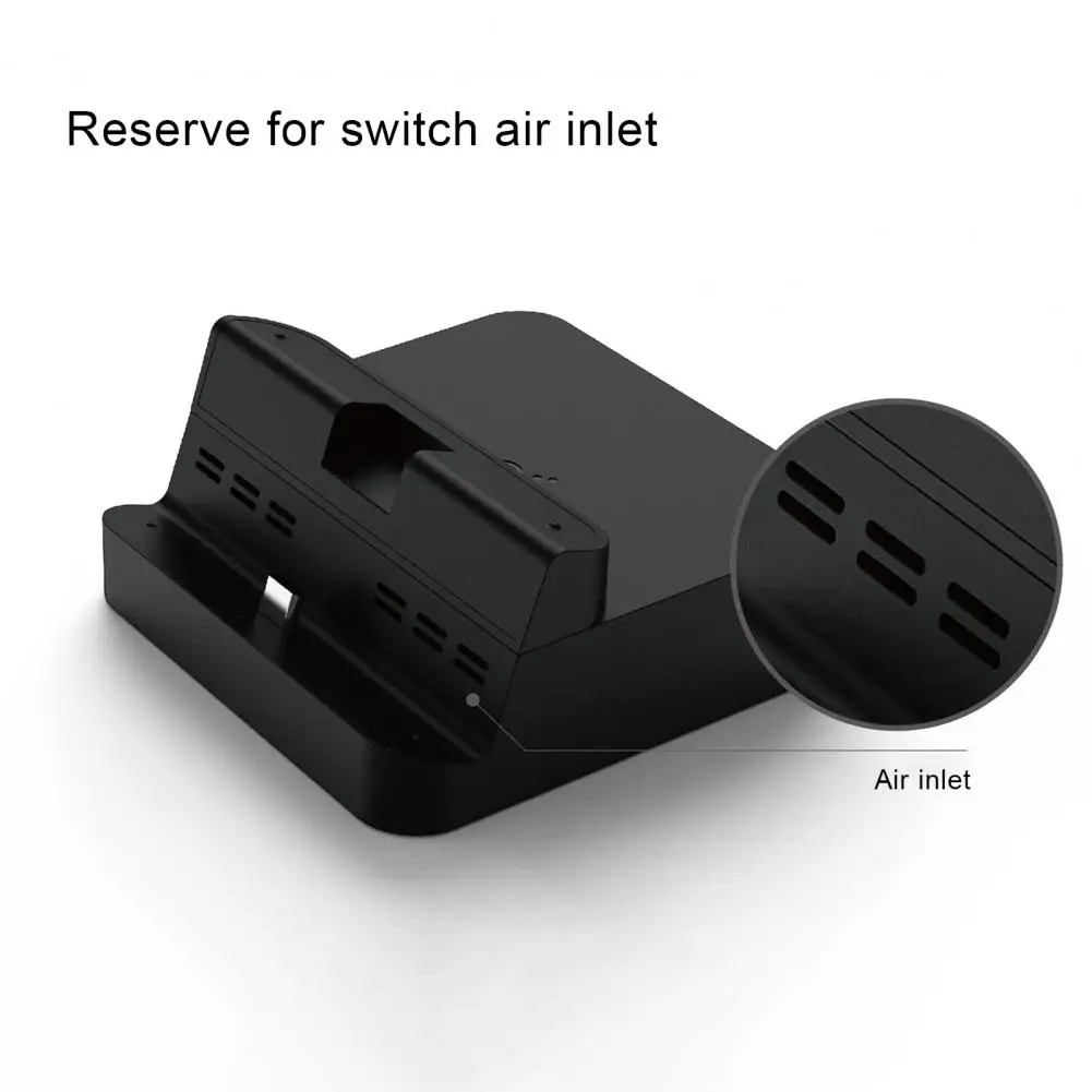 Estación de acoplamiento de consola de juegos práctica, soporte de cargador, resistente al desgaste, tipo C, compatible con HDMI