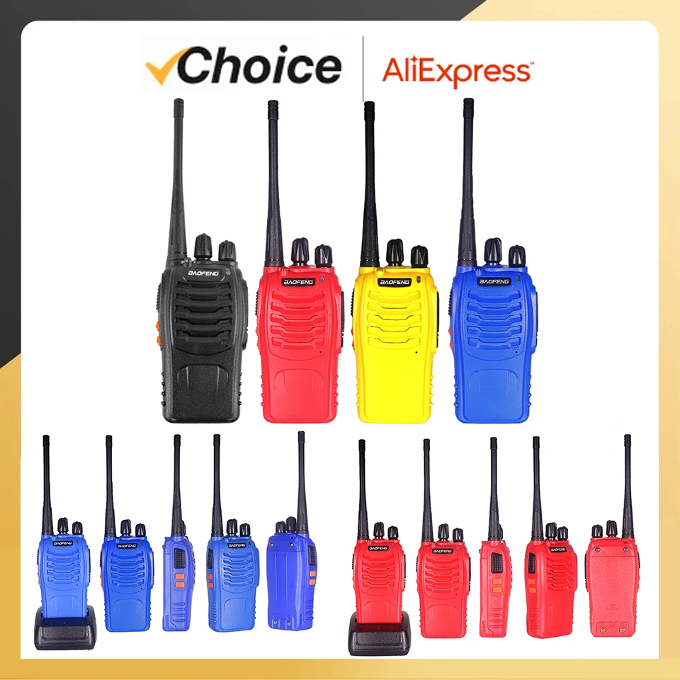 Baofeng BF-888S Walkie Talkie Two Way Radio UHF 400-470MHz 16CH BF888s Kids Walkie Talkie Ham Radios Transceiver BF888s Kids Toy