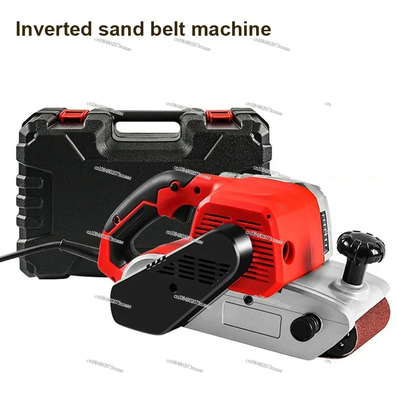 Industrial Grade Sanding Machine 4 Inch Belt Machine Household Portable Small Sandpaper Plane Polishing Polisher 220V