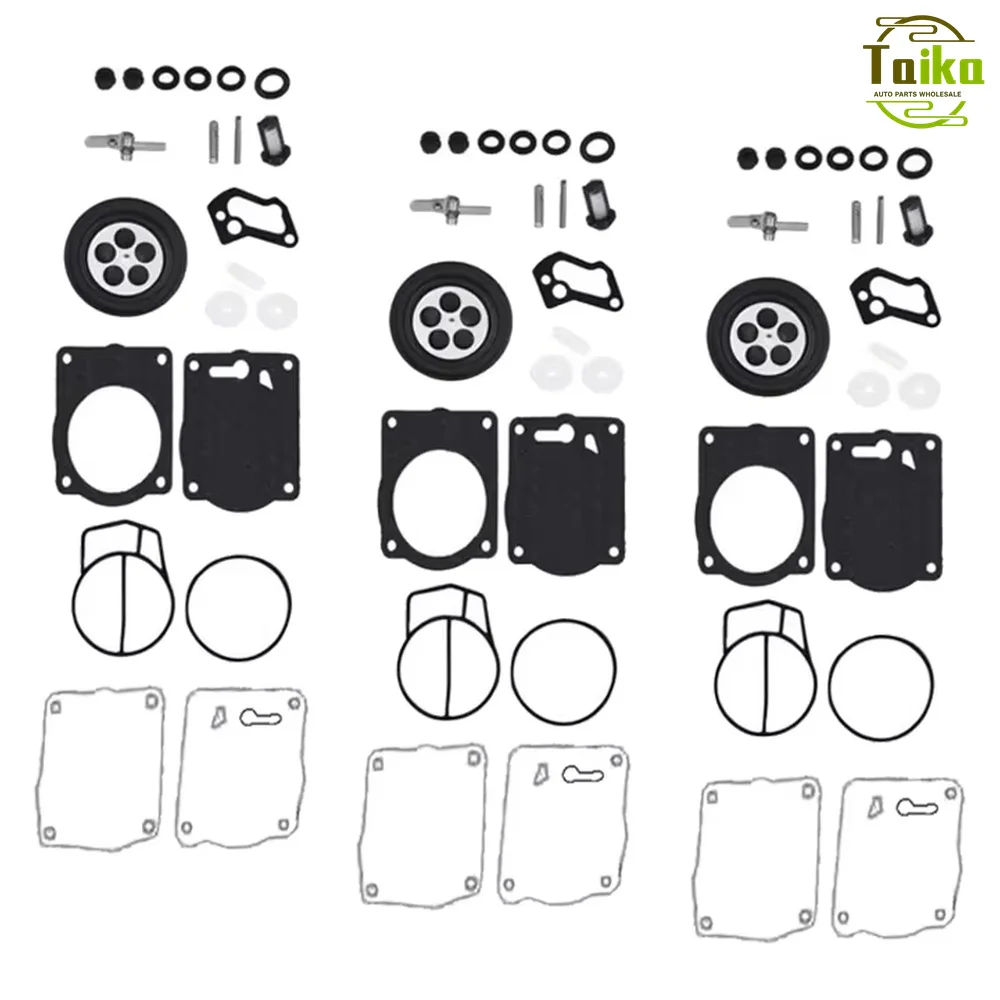 3pcs Carburetor Rebuild Kit Fit For SEA-DOO GSX GTX XP LTD RX LRV 1997-2003 Yamaha GP800 XL800 XLT 1200 GP1200R 1998-2005