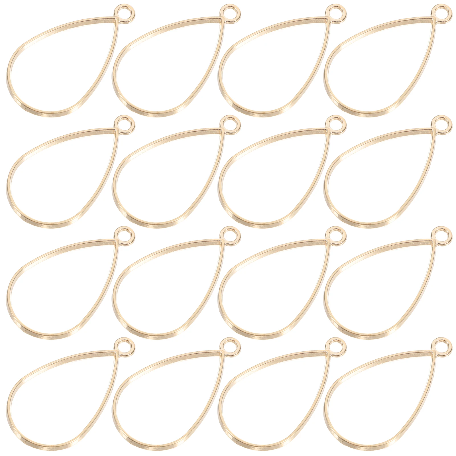 

30 Pcs Bezel Charms Gem Base Pendant Jewelry Making Necklace Bracelet Crafts Alloy Frame Decorative Pendants Charm Necklace