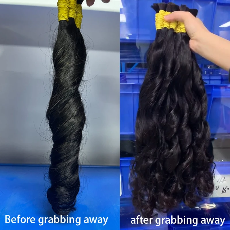 Extensões De Cabelos Humano Indiano Vietinamita Original Natural Brasileiro Cacheados Para Mega Hair Raw Indian 100% Human Hair