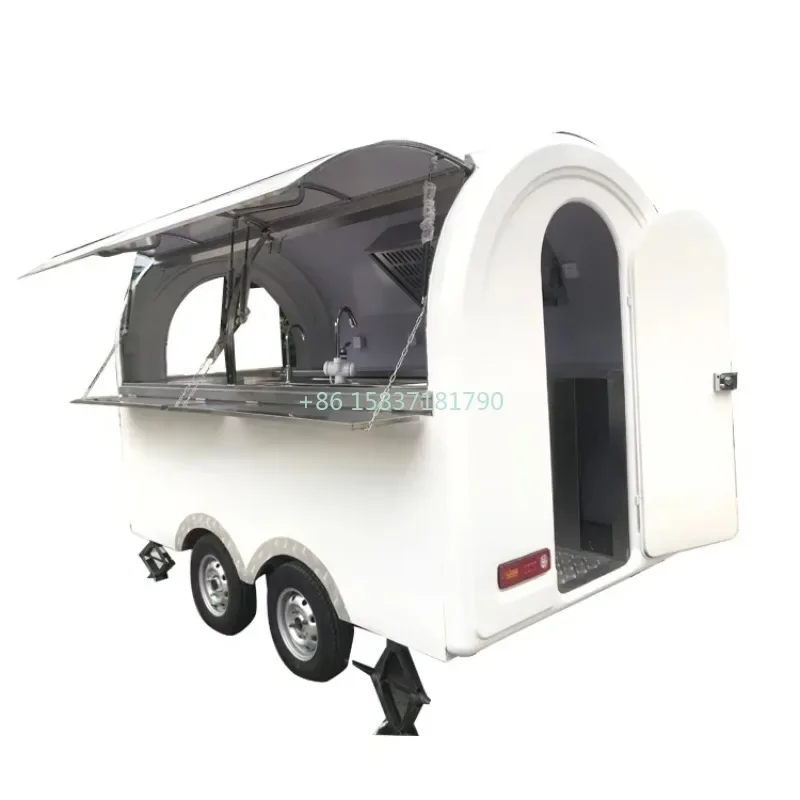 

Cheep Electric Food Truck Trailer Dining Car Mobile Breakfast Food Cart Coffee Kiosk Moving Food Truck Trailer Machine for Sale