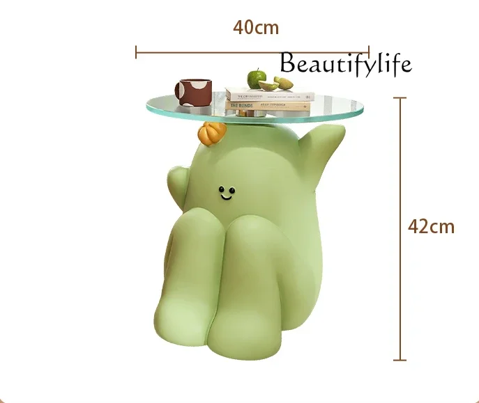 Design sense cute sofa side cabinet ornament living room home shelf cartoon creative coffee table