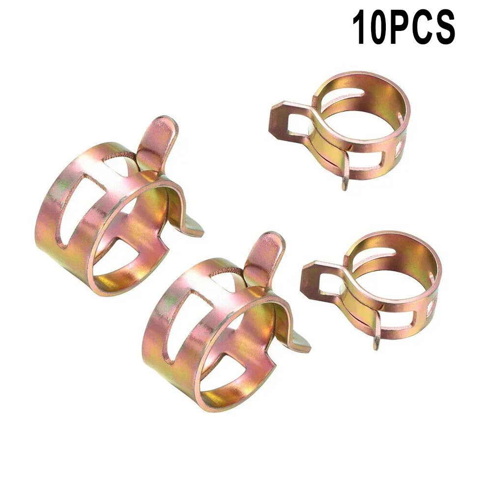 10Pcs 스프링 밴드 파이프 클램프 연료 공기 호스 클립 실리콘 패스너 조정 가능한 금속 클램프 5/6/7/8/9/10/11/12/13/14/15/16mm