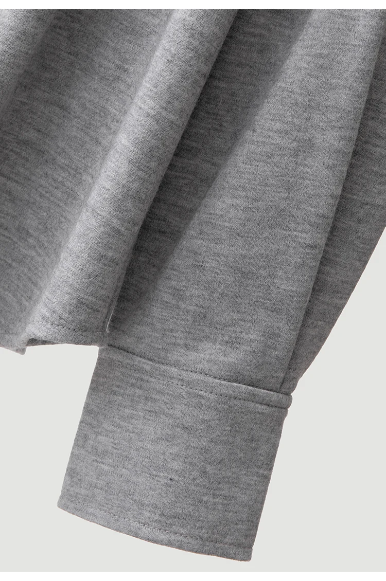 KL9623942 Damen-Pullover aus Wollmischung mit Polokragen, V-Ausschnitt, Ketten-Reißverschluss vorne, Oversized, elegant, für den frühen Herbst – Detail 17