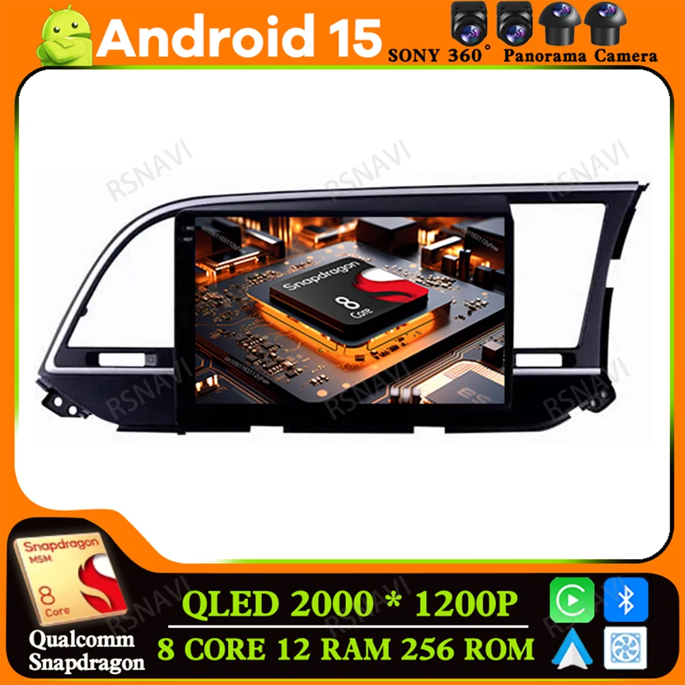 

Android 15 For Hyundai Elantra Avante AD 2015 ~ 2021 DVD Navigation AUTO Multimedia BT DSP 5G WIFI 4G LTE Viedo Player Qualcomm